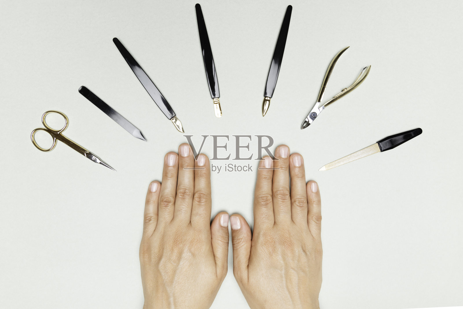 修指甲照片摄影图片