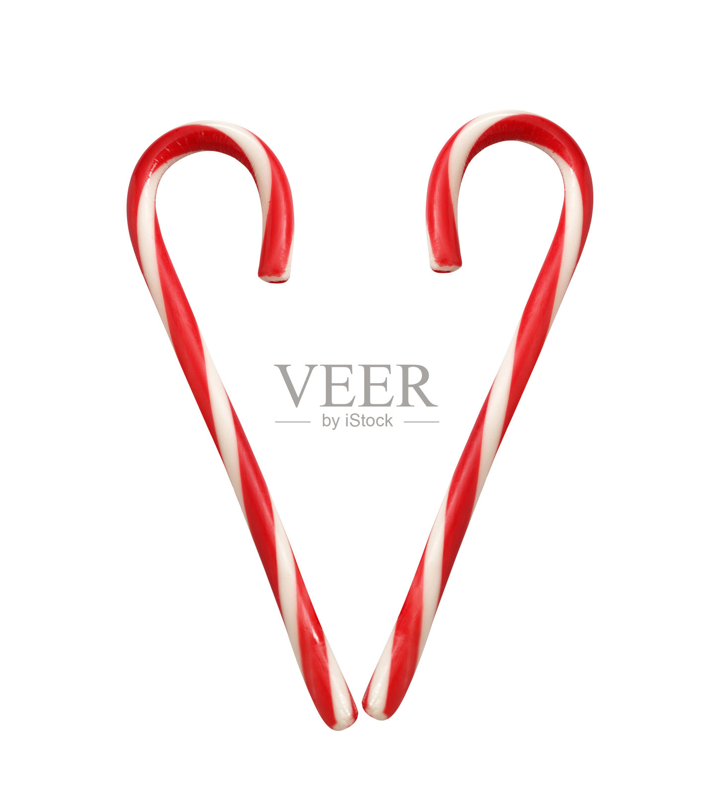 心从棒棒糖拐杖上分离出白色照片摄影图片