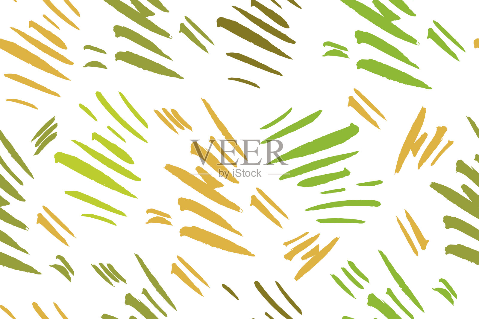 矢量无缝模式与刷条纹和笔触。插画图片素材