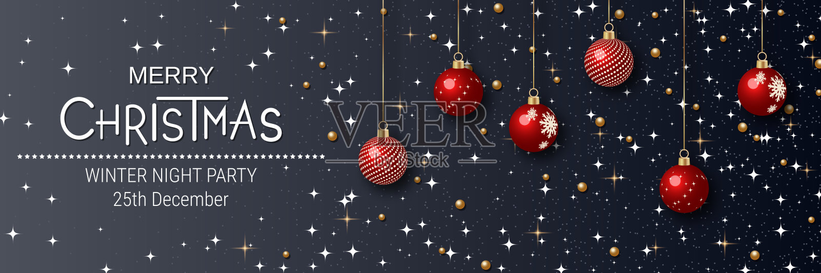 圣诞快乐和新年快乐矢量插画插画图片素材