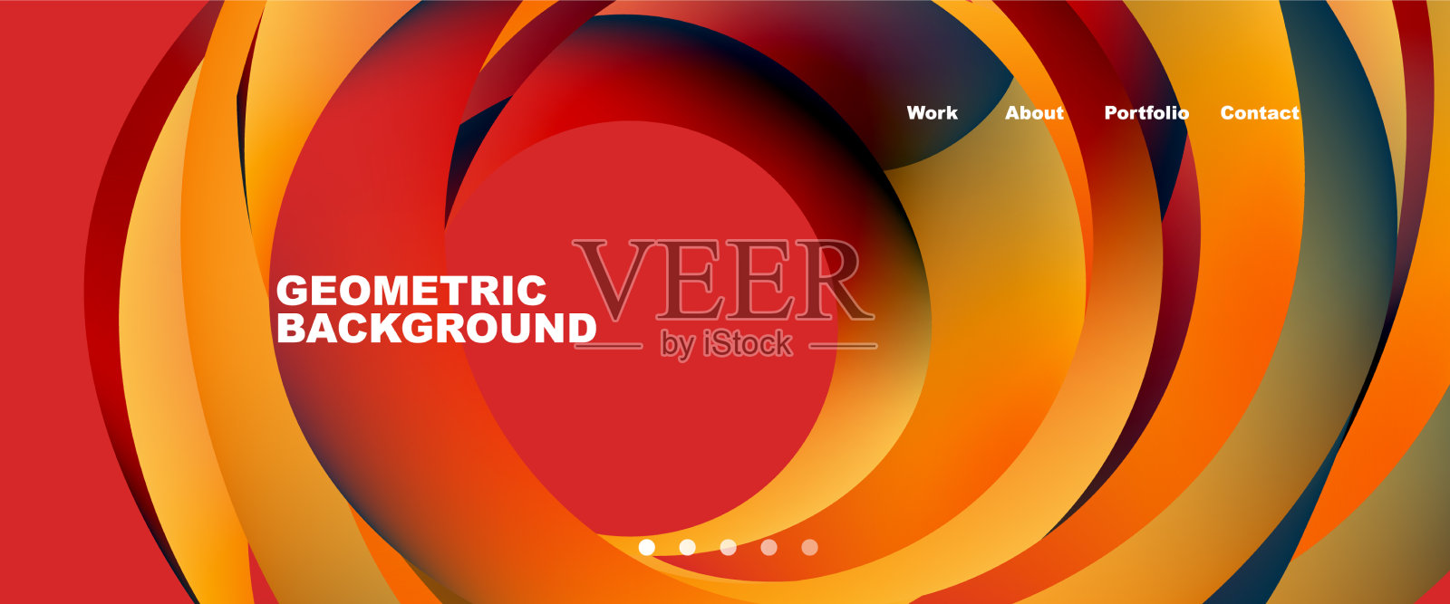 具有流动梯度的流体形状抽象插画图片素材