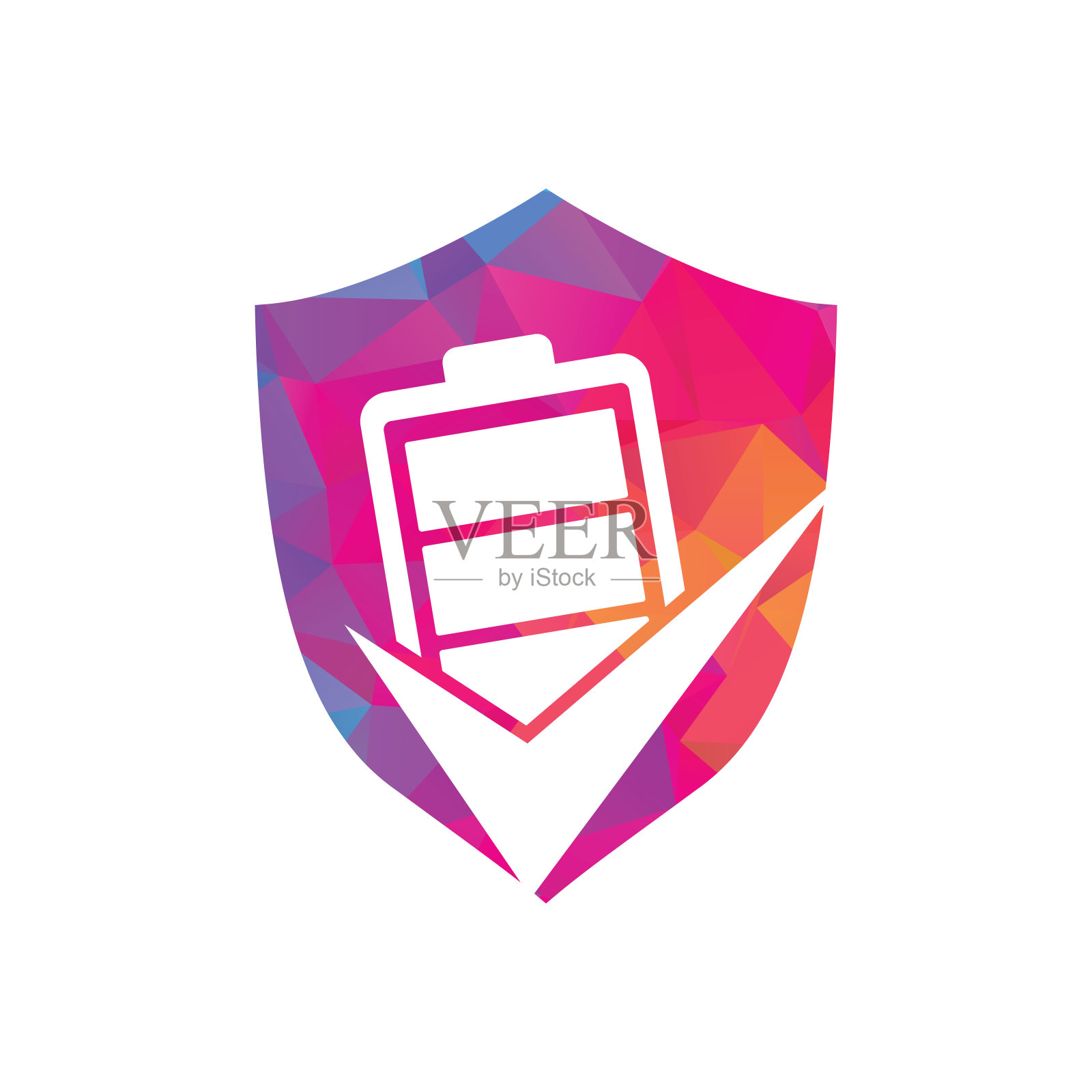 电池检查矢量logo设计模板。插画图片素材