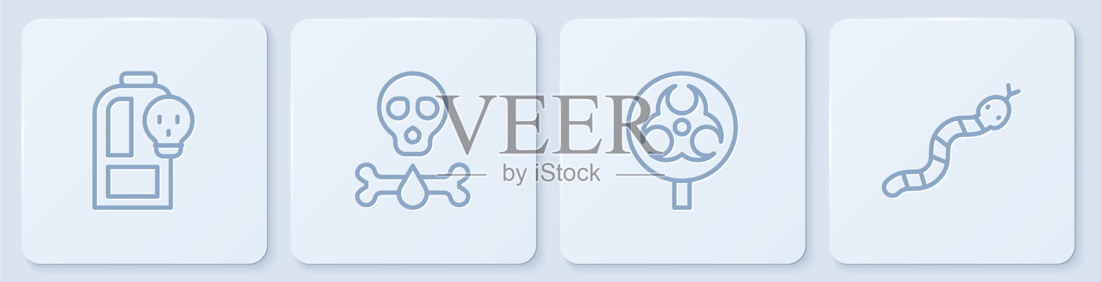 在烧杯中加入有毒液体生物危害剂图标素材