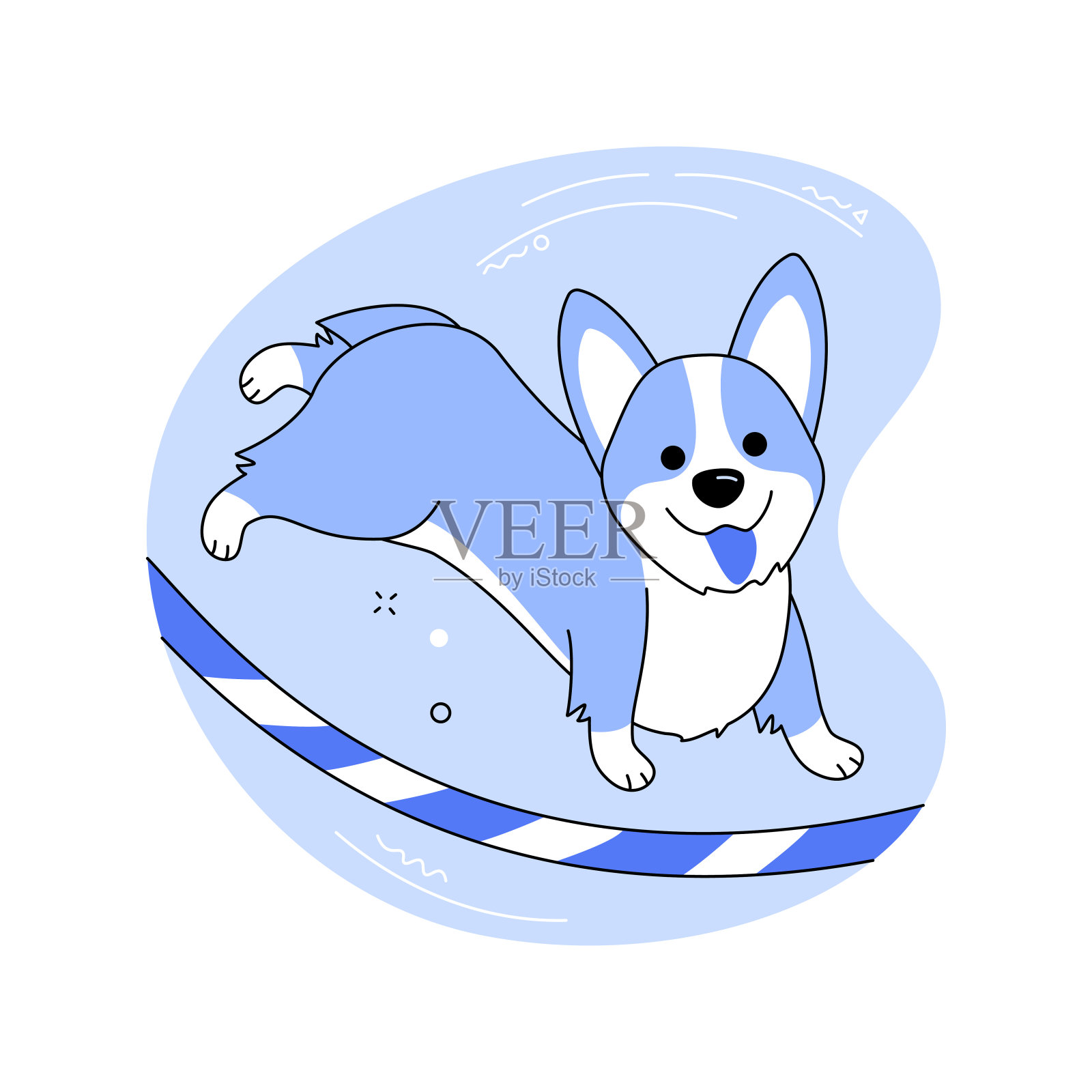 比赛当天孤立的卡通矢量插图。插画图片素材