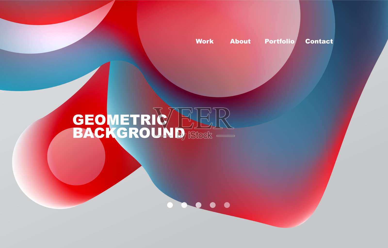 抽象的液体背景为您的登陆页面插画图片素材