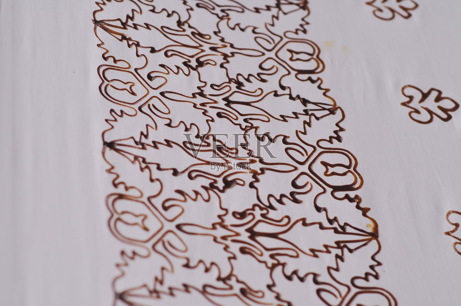 白布蜡染照片摄影图片