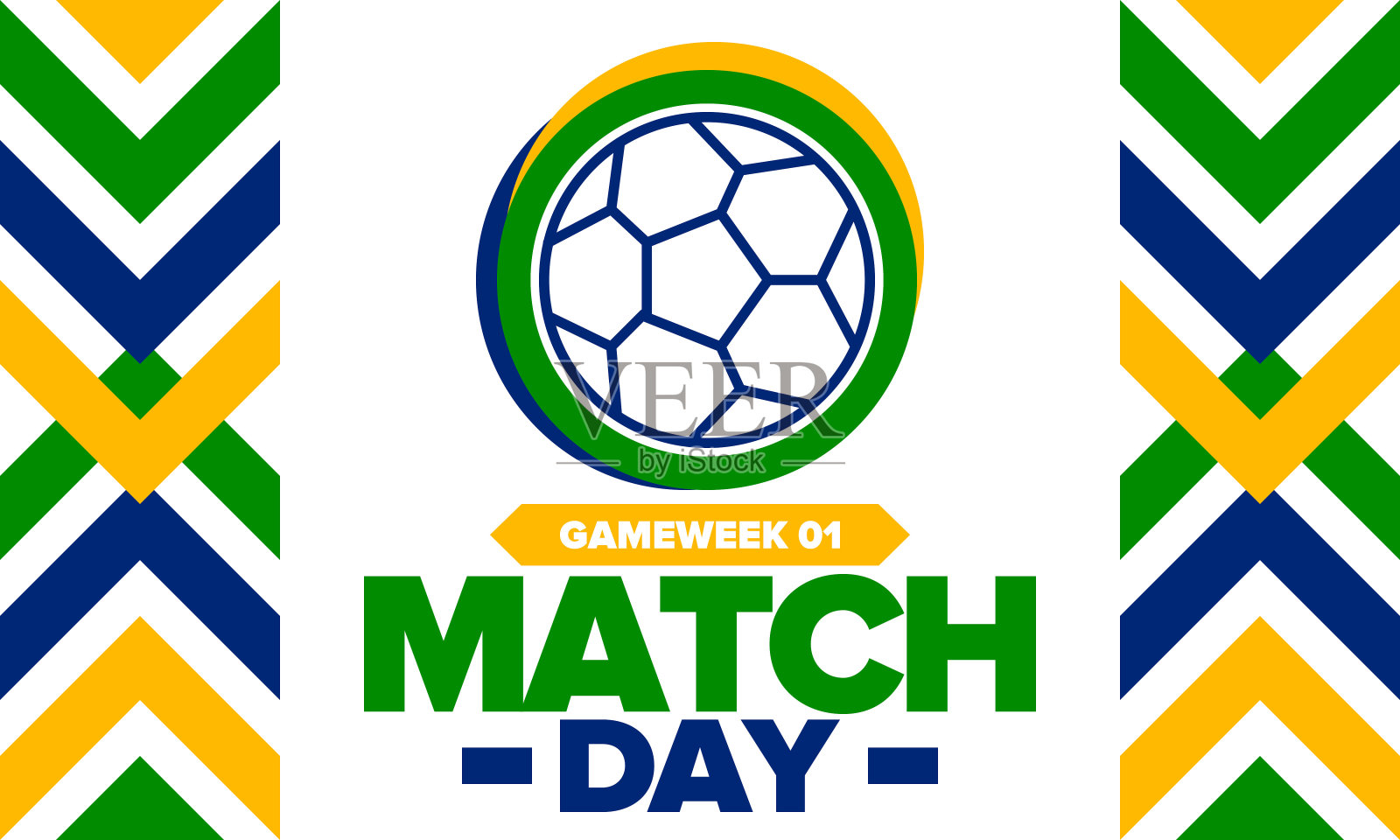 足球比赛的一天。游戏的一天。足球场和球。世界冠军和欧洲杯冠军。联赛季后赛,常规赛决赛。运动的海报。矢量图插画图片素材