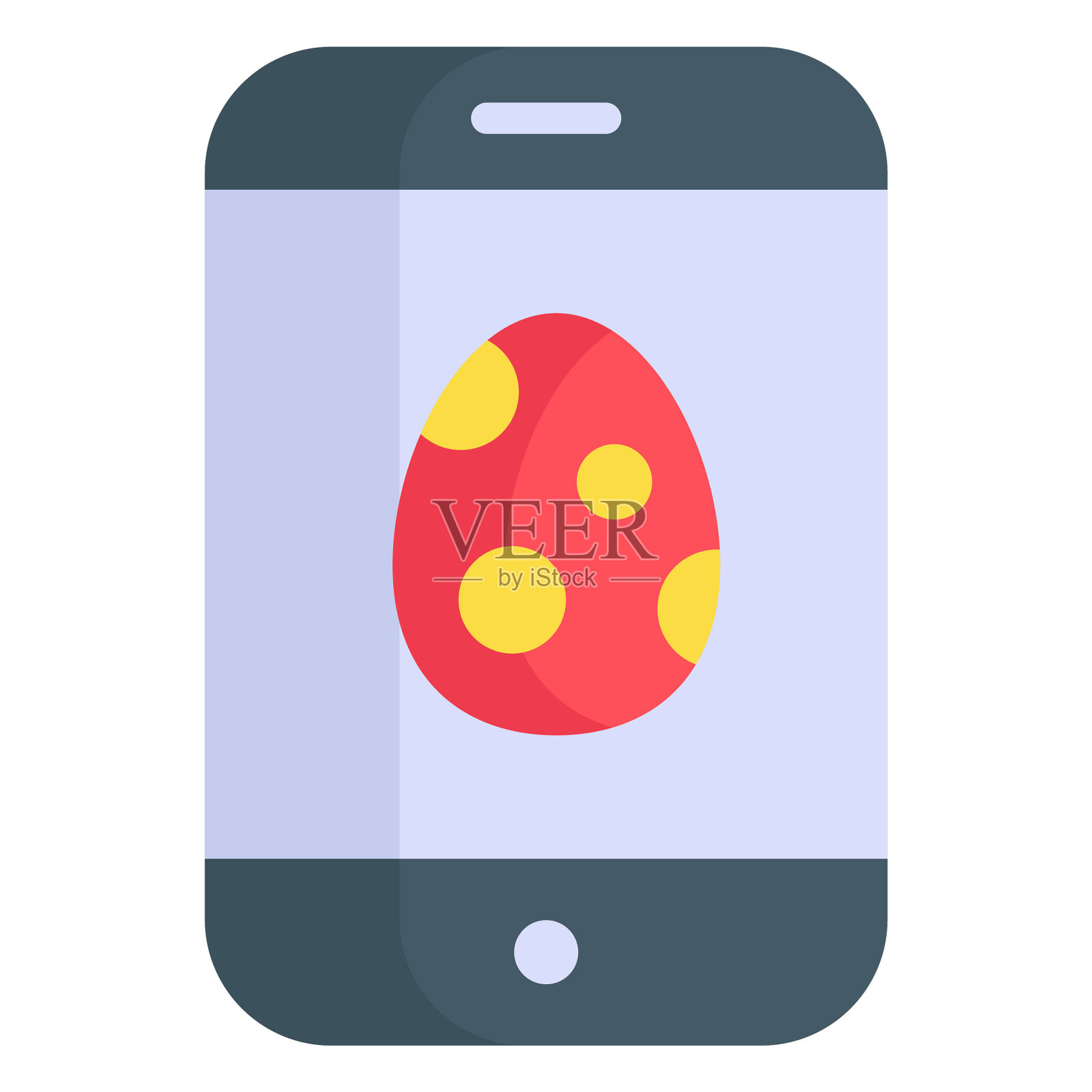 复活节彩蛋,移动平线图标插画图片素材