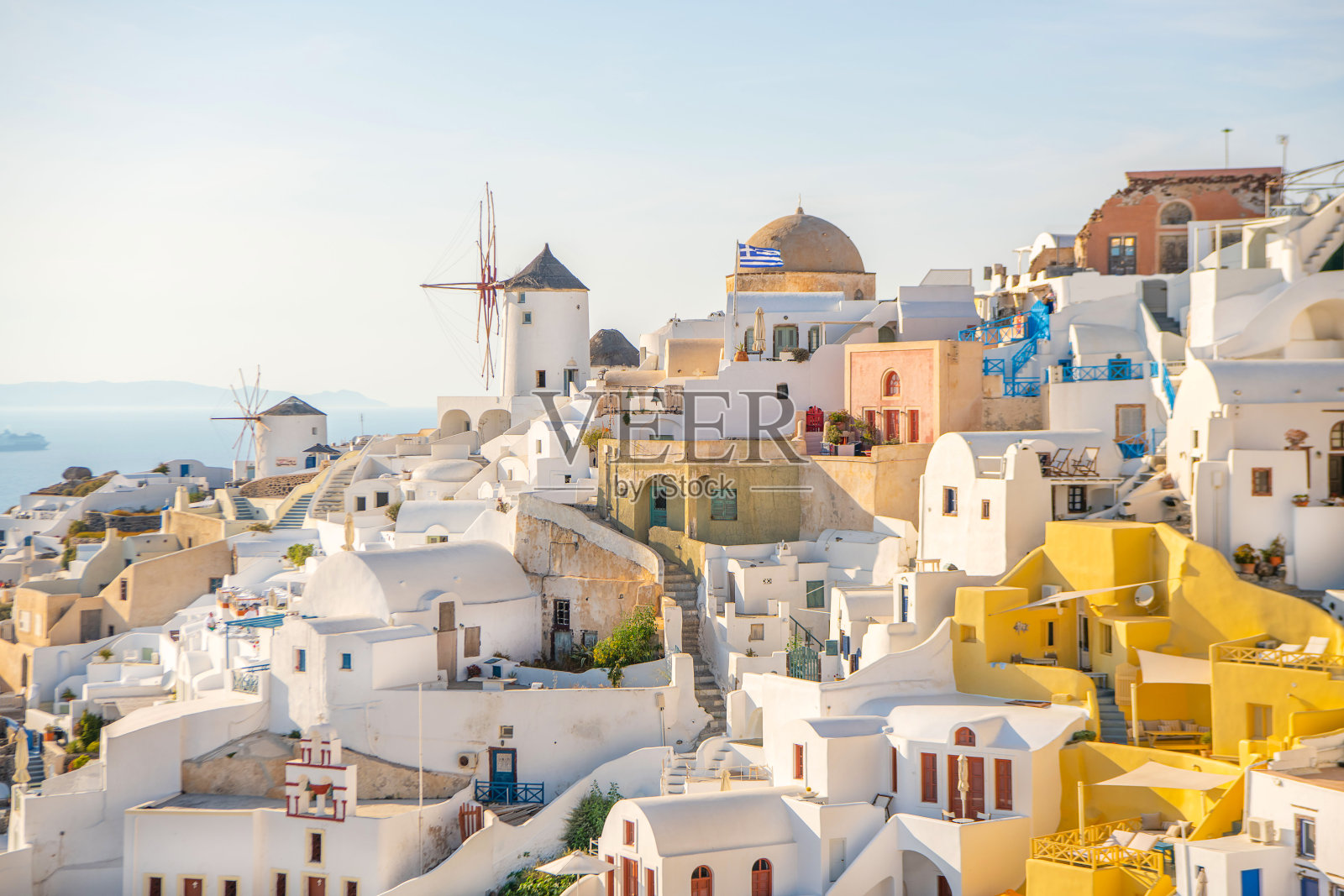 圣托里尼岛,基克拉迪斯岛,希腊照片摄影图片