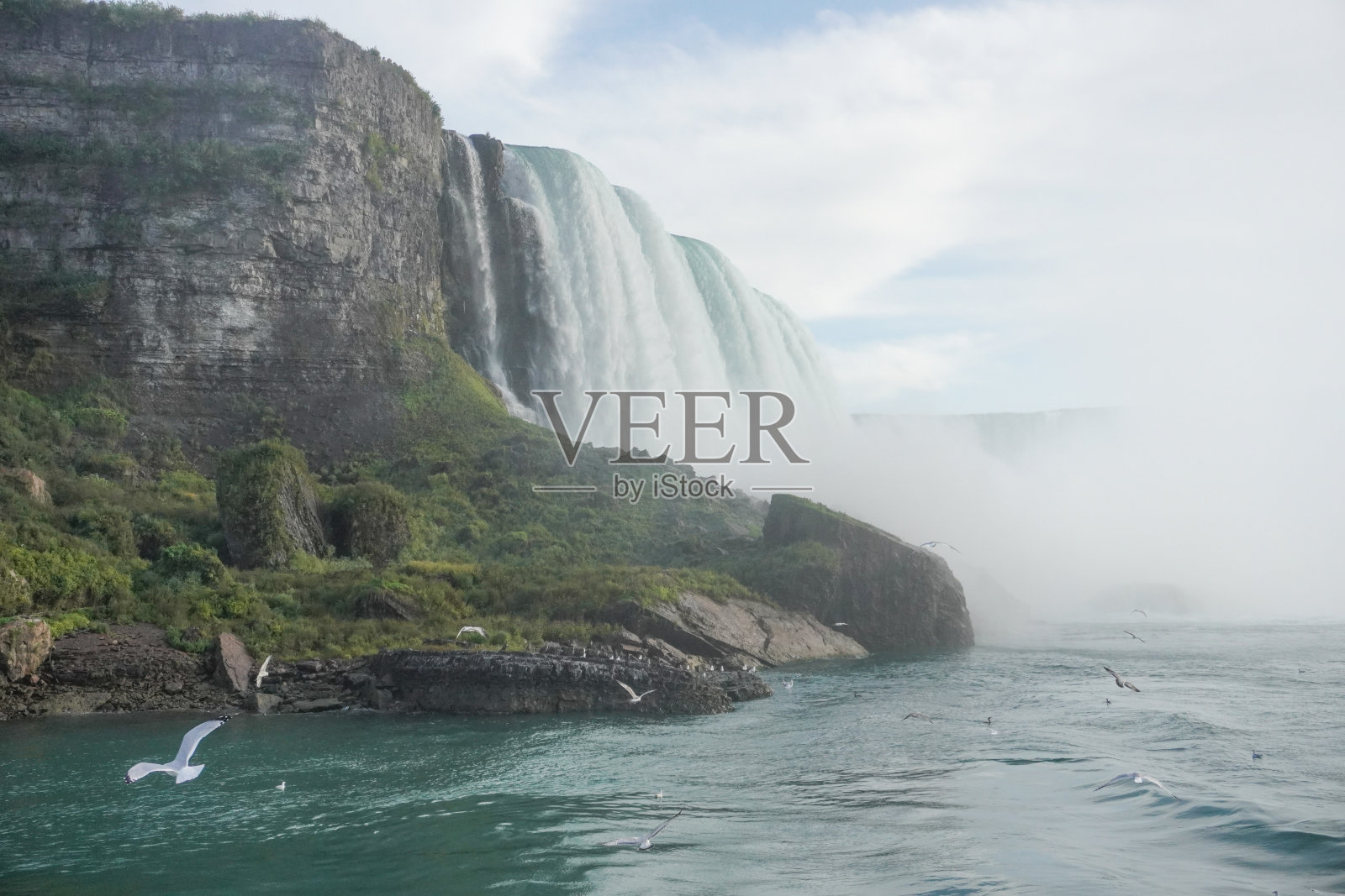 巨大而雄伟的尼加拉瓜瀑布照片摄影图片