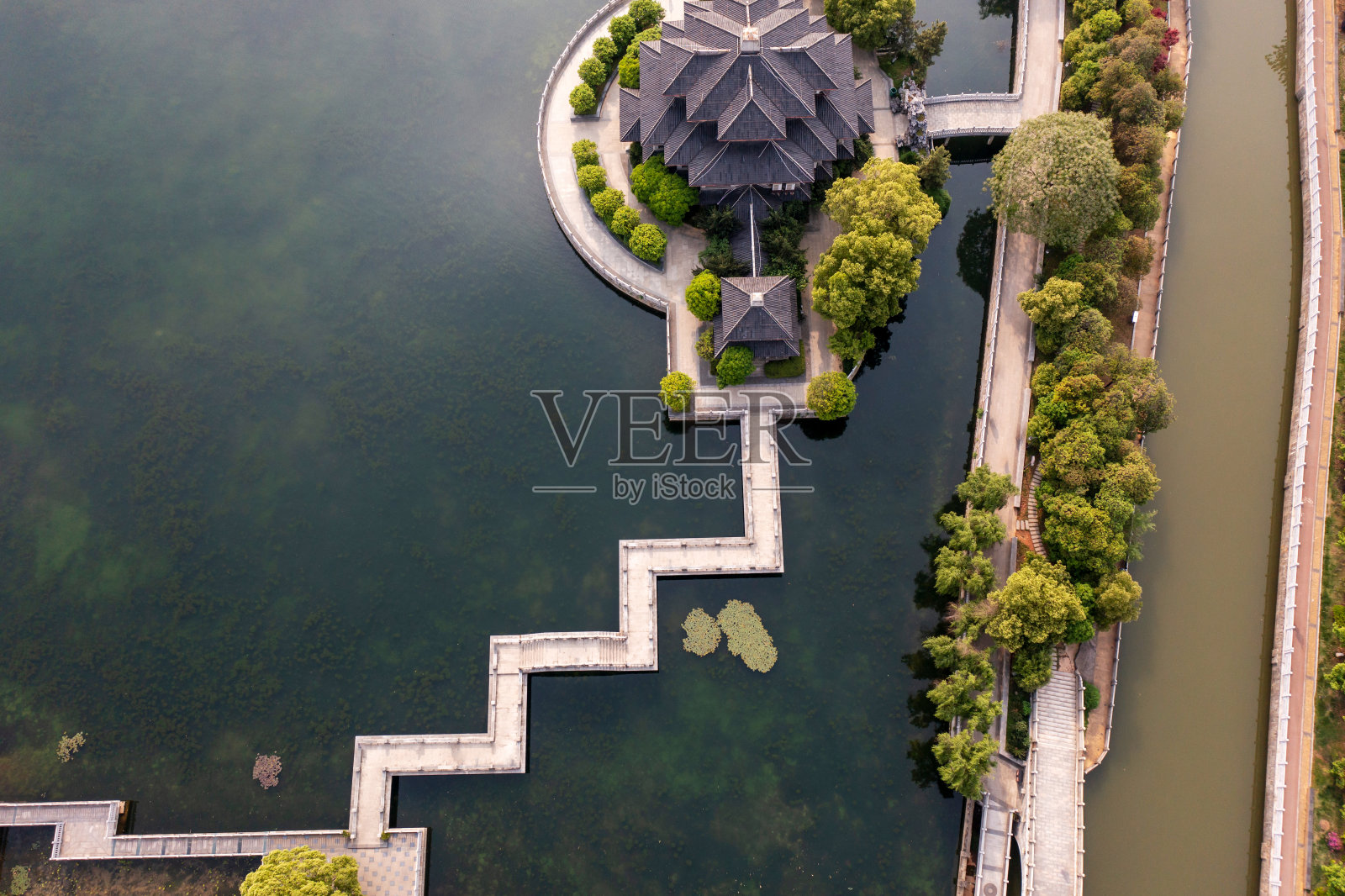 中国古建筑航拍照片照片摄影图片