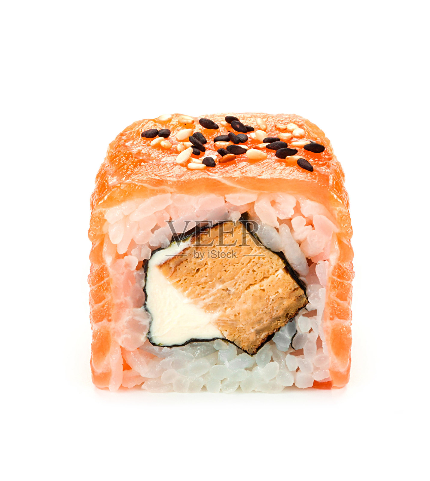 三文鱼寿司卷照片摄影图片