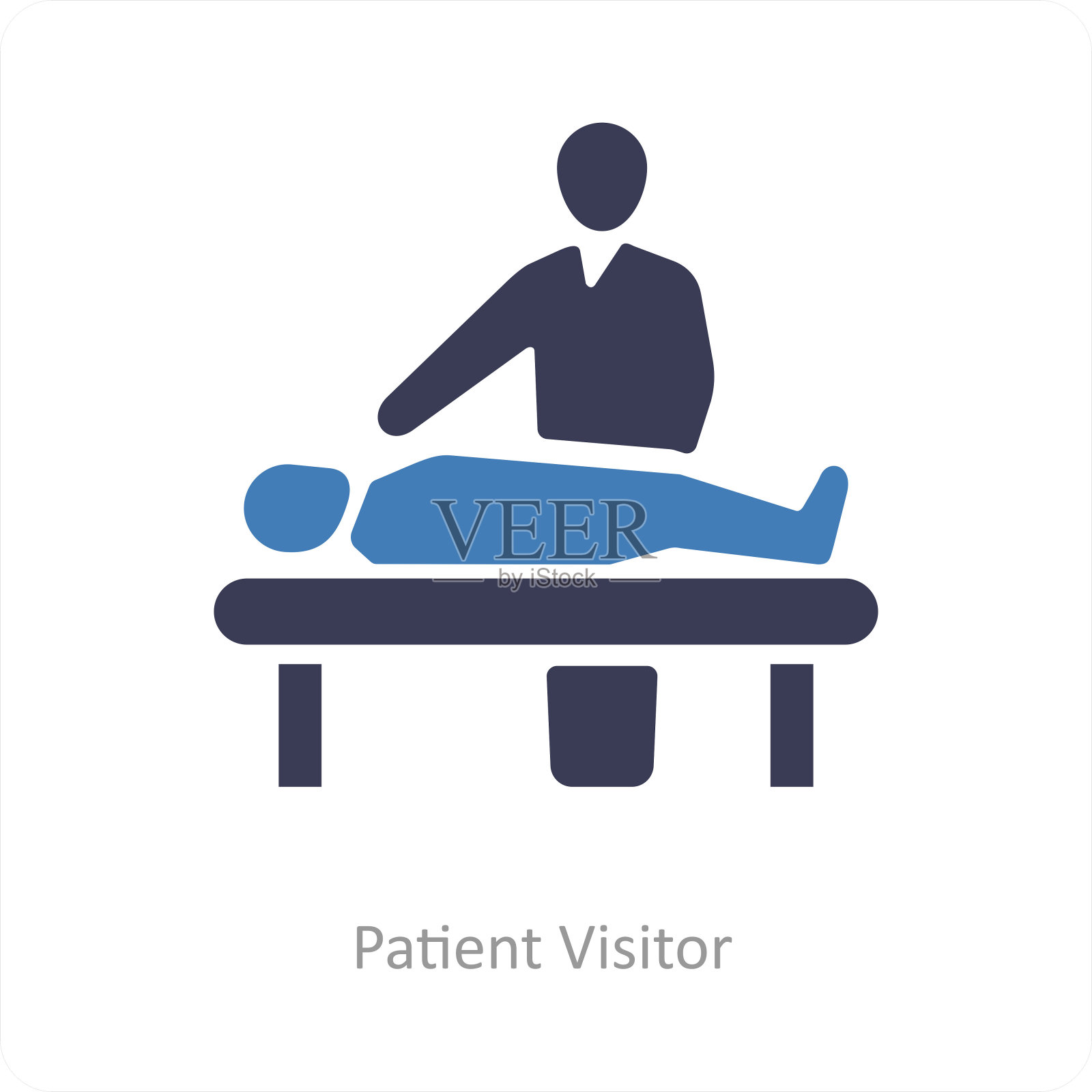 病人的游客插画图片素材