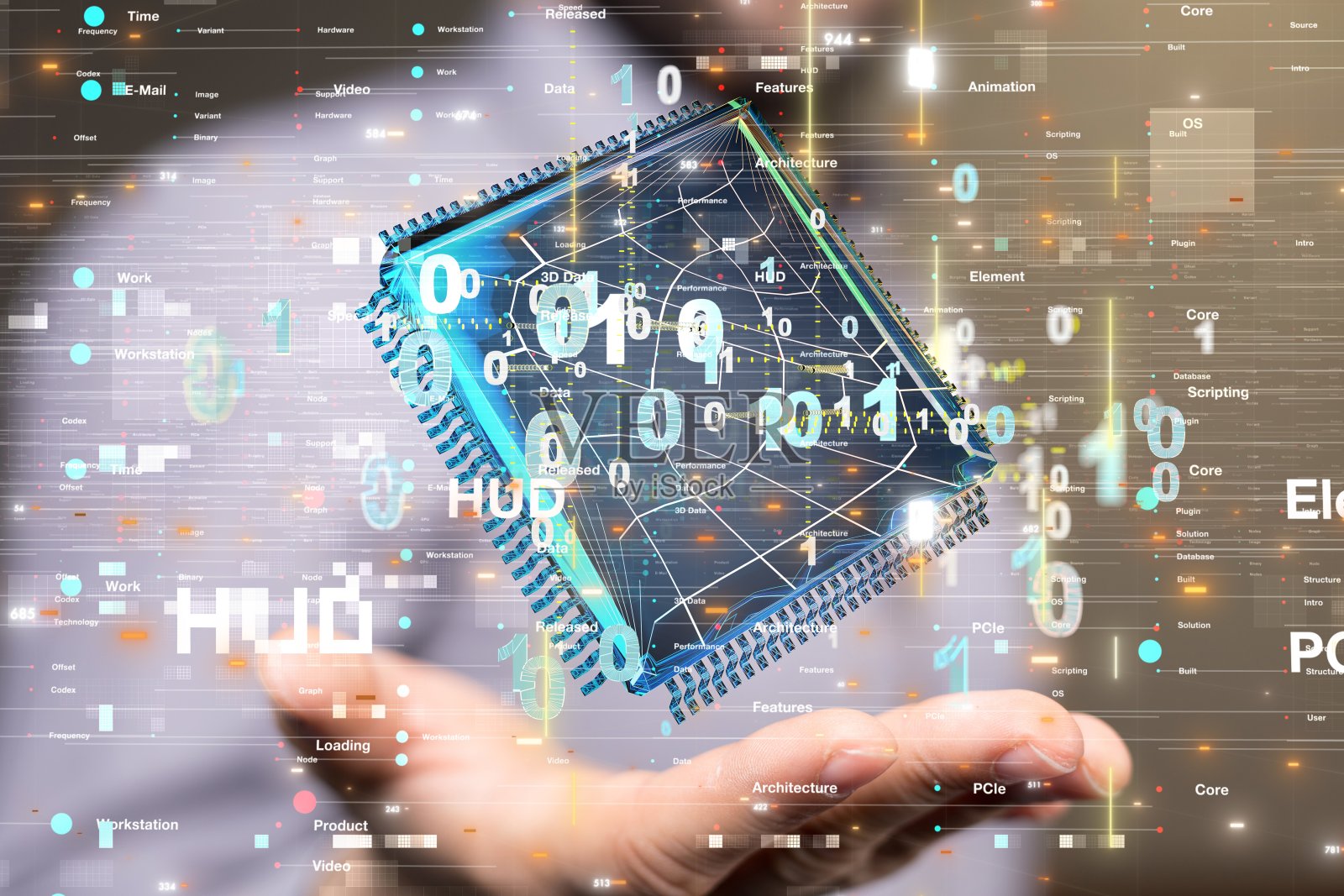 数据代码二进制的概念照片摄影图片