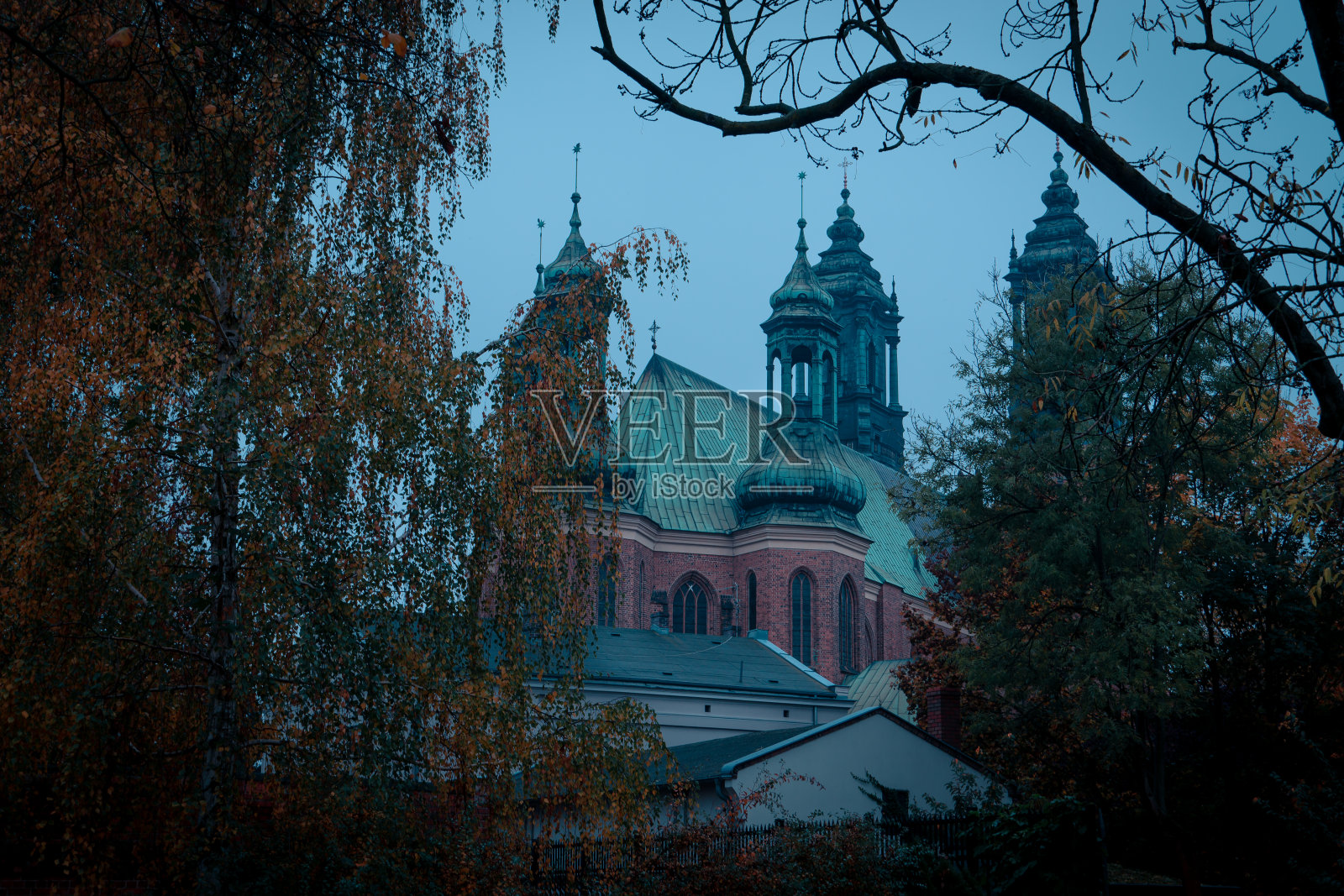 波兹南的圣彼得和保罗大教堂照片摄影图片