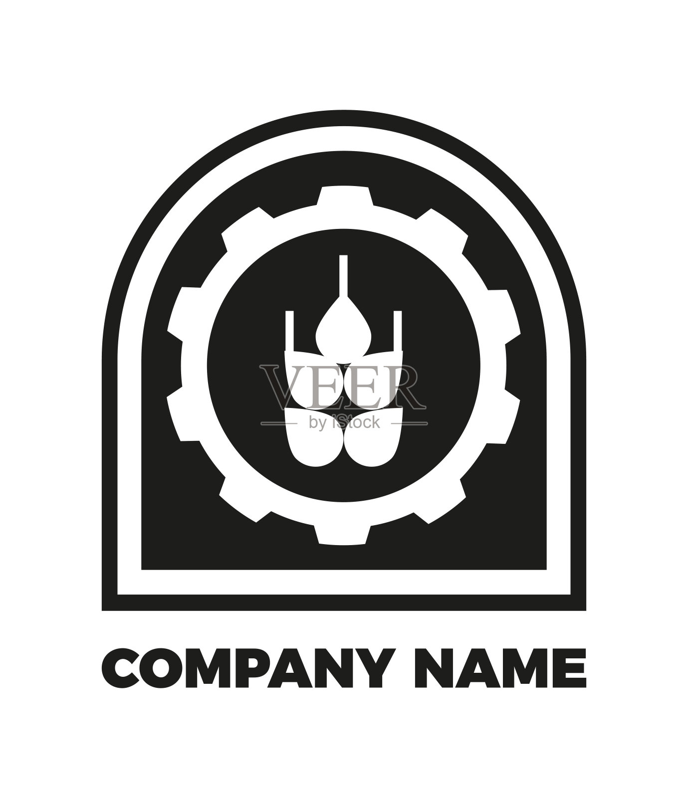 农业农场标志,标签,招牌插画图片素材