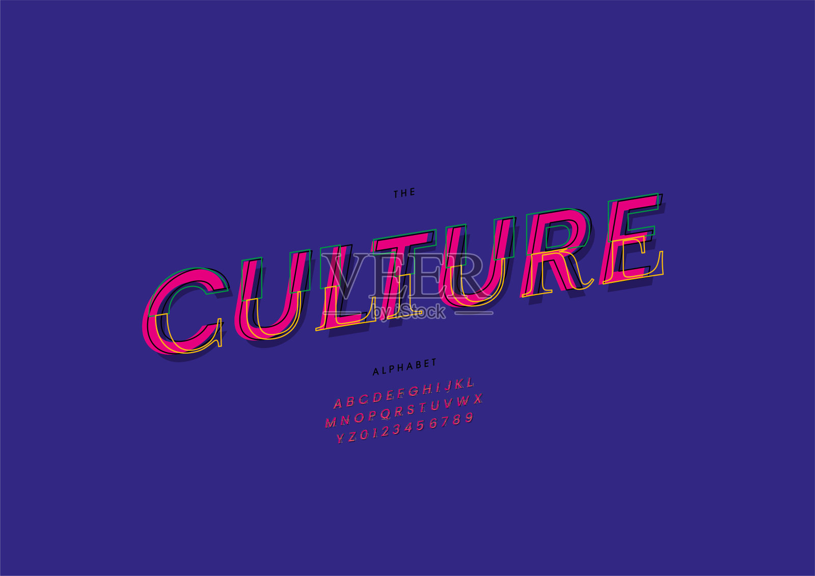 文化的字母设计模板素材