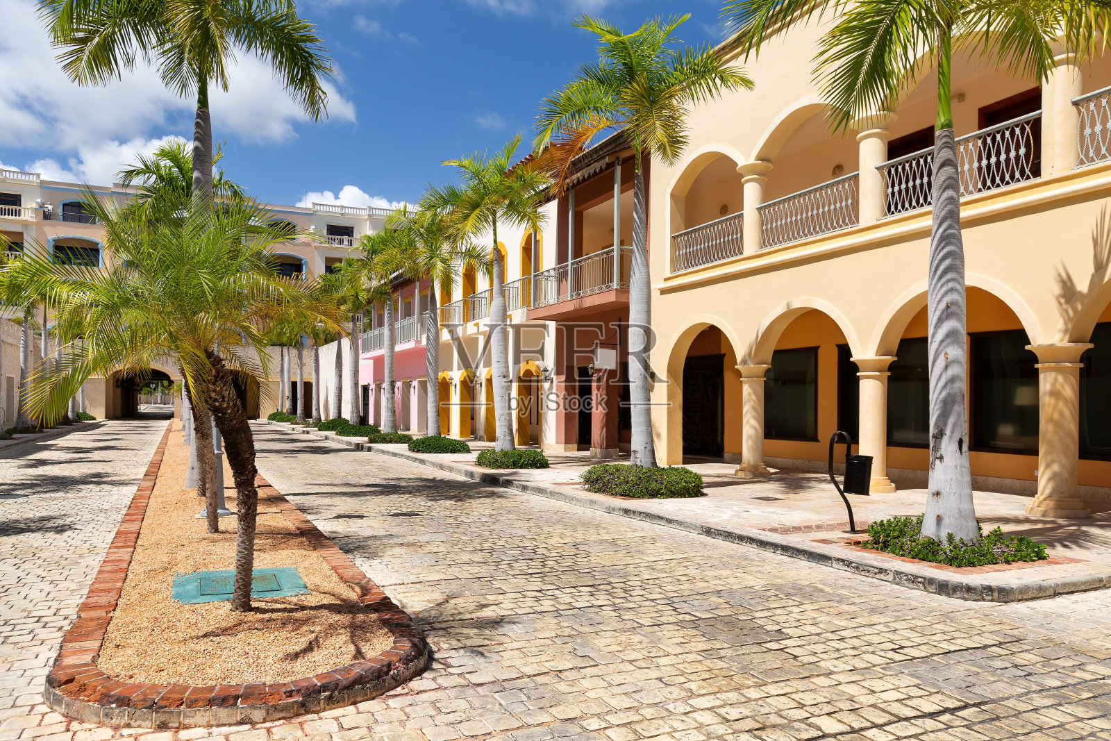 多米尼加共和国Capcana村的街道照片摄影图片