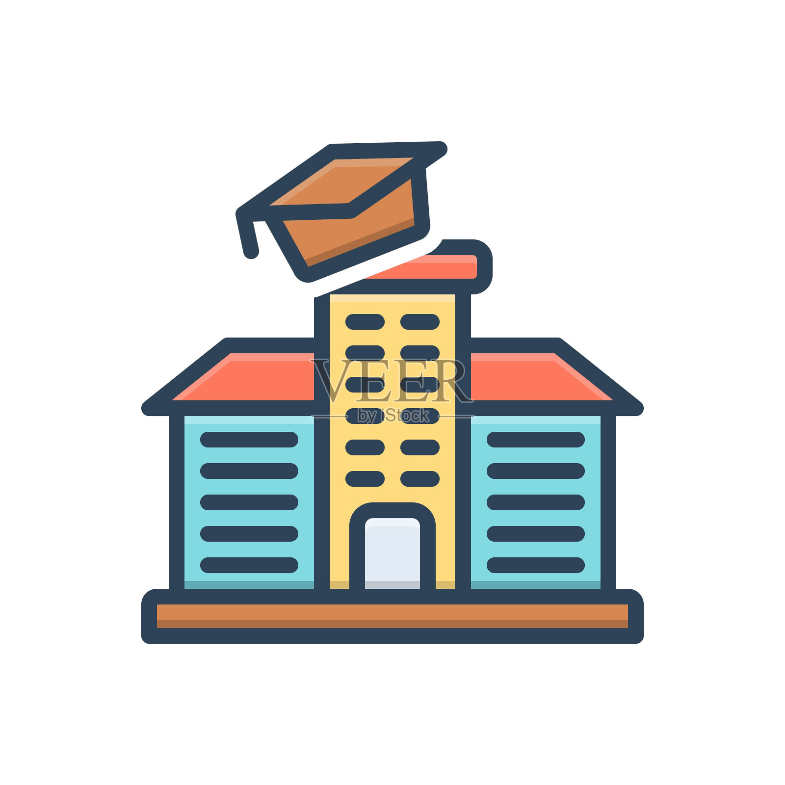 学院大学插画图片素材