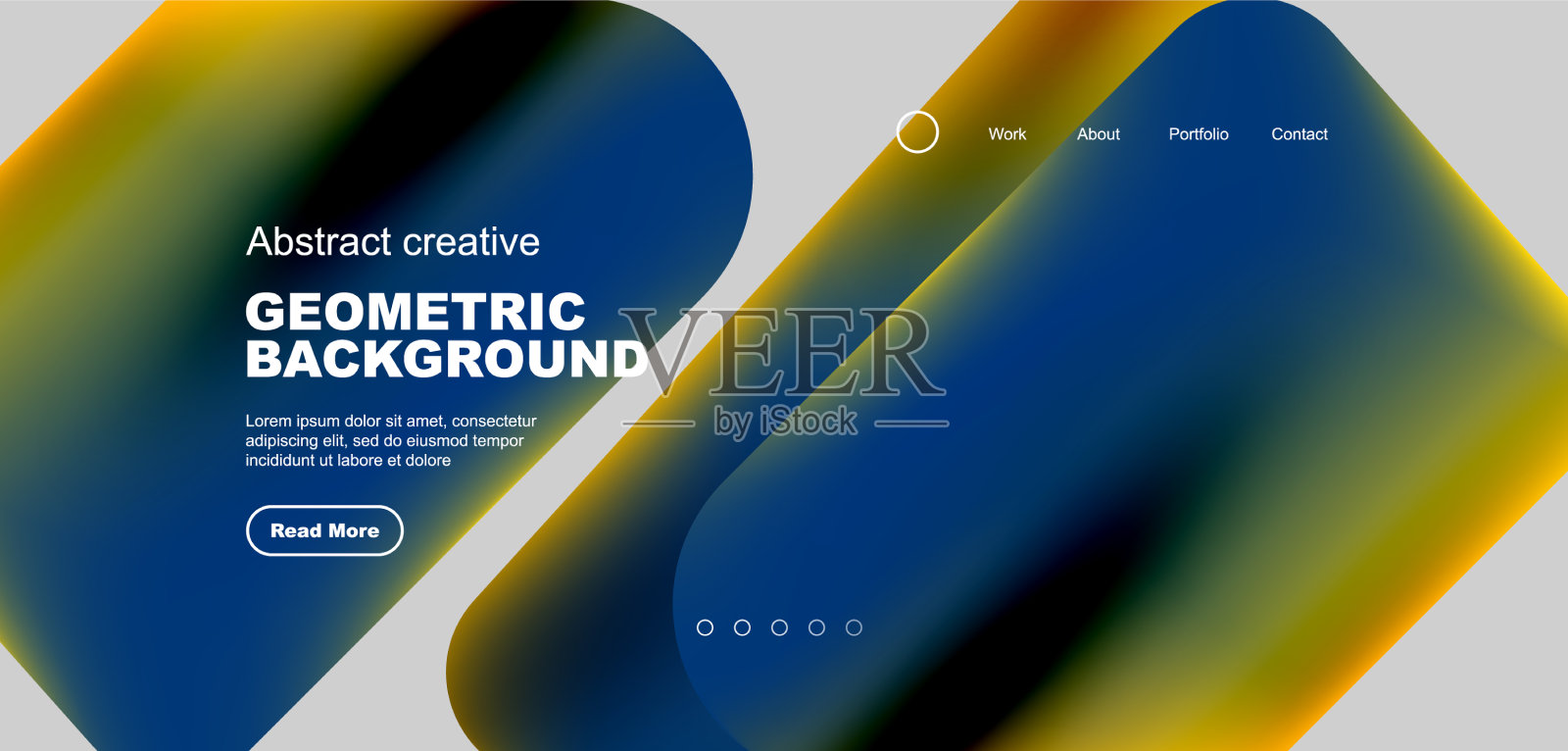 带有流动渐变颜色的液体形状插画图片素材