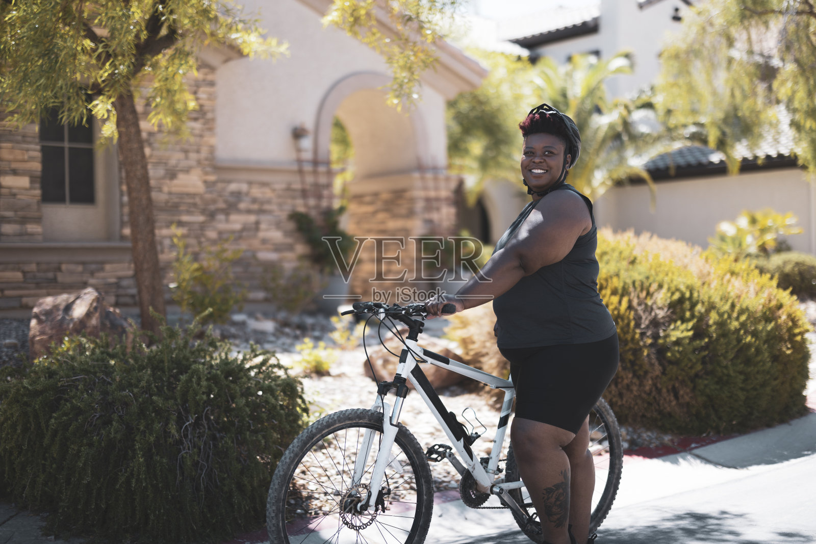女自行车手照片摄影图片