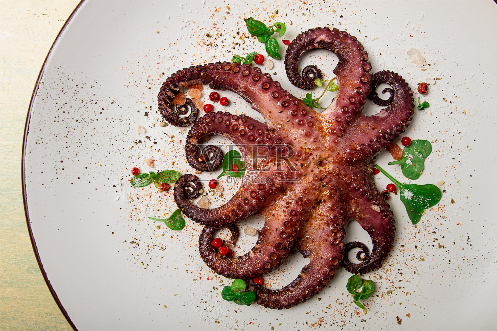 煮章鱼,特写,乡村风格,没有人,俯视图,特写,照片摄影图片