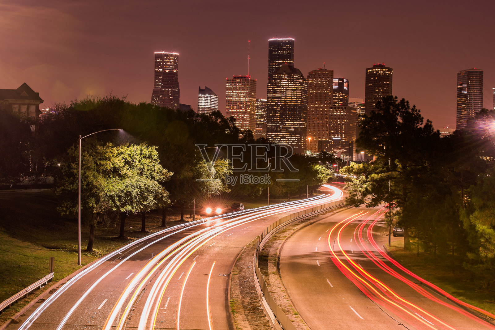 休斯顿天际线照片摄影图片