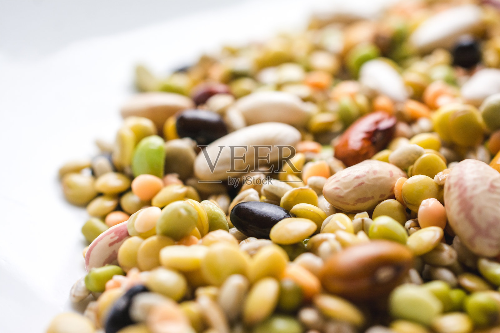 混合豆的选择性聚焦镜头照片摄影图片