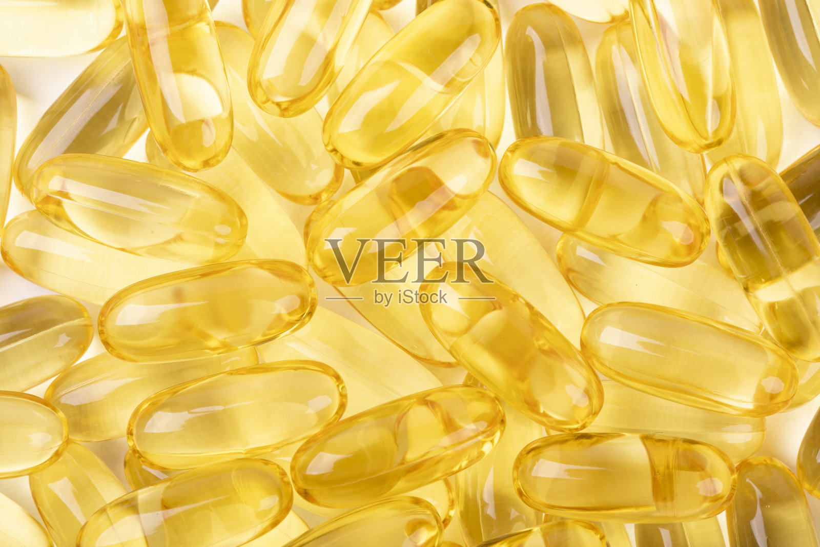 鱼油胶囊的特写镜头照片摄影图片