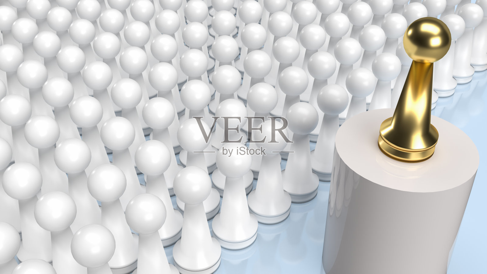 金棋和白棋用于商业或抽象概念的3d渲染照片摄影图片