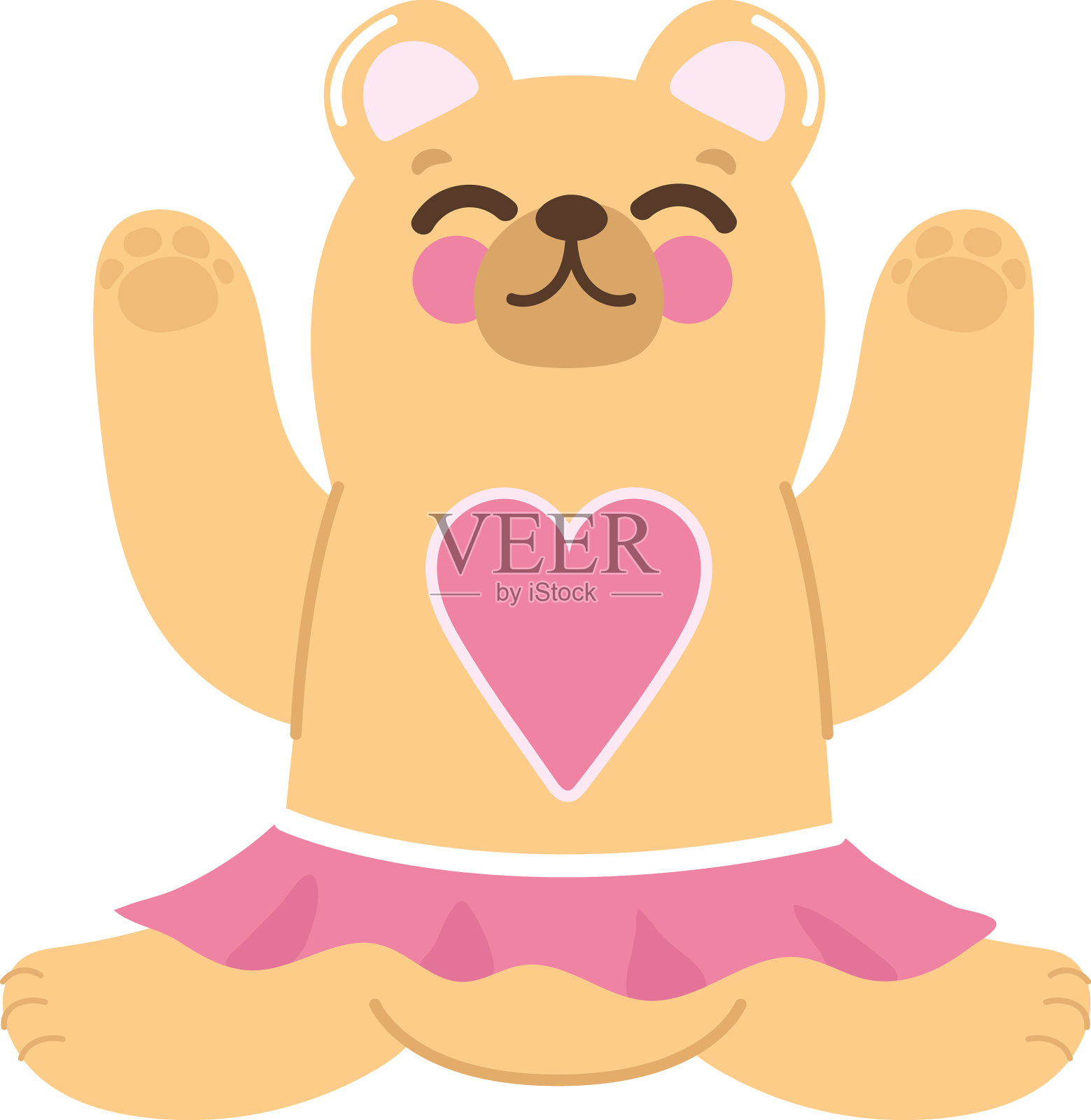 可爱的小熊漫画设计元素图片