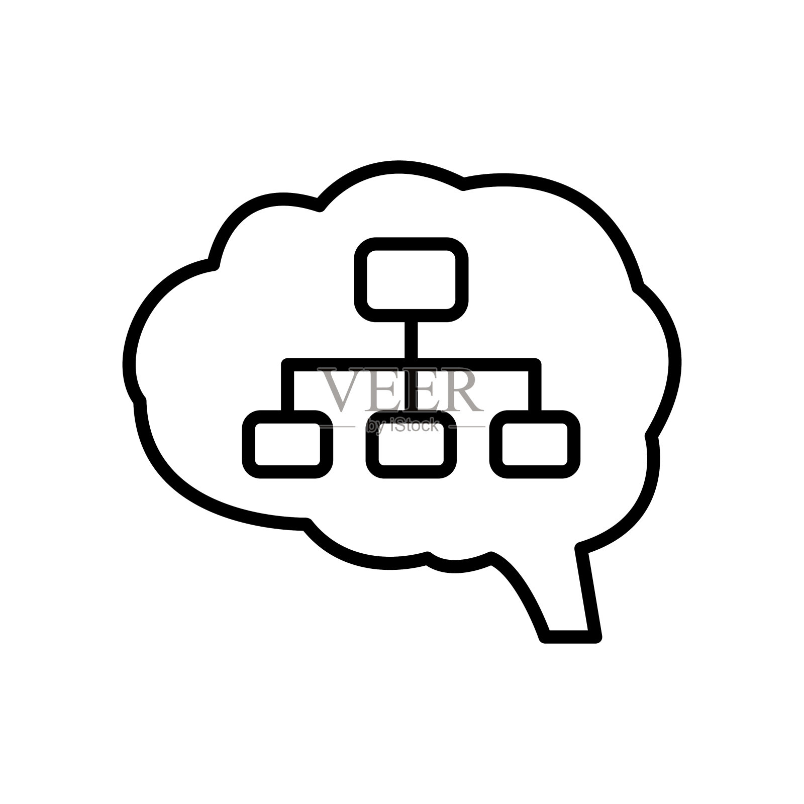 思维导图图标插画图片素材