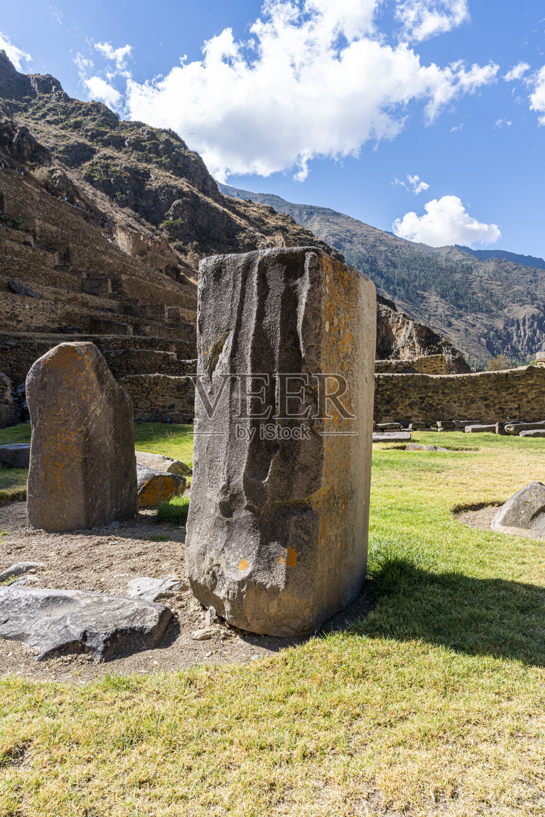 olantaytambo,位于库斯科圣谷的印加要塞。照片摄影图片