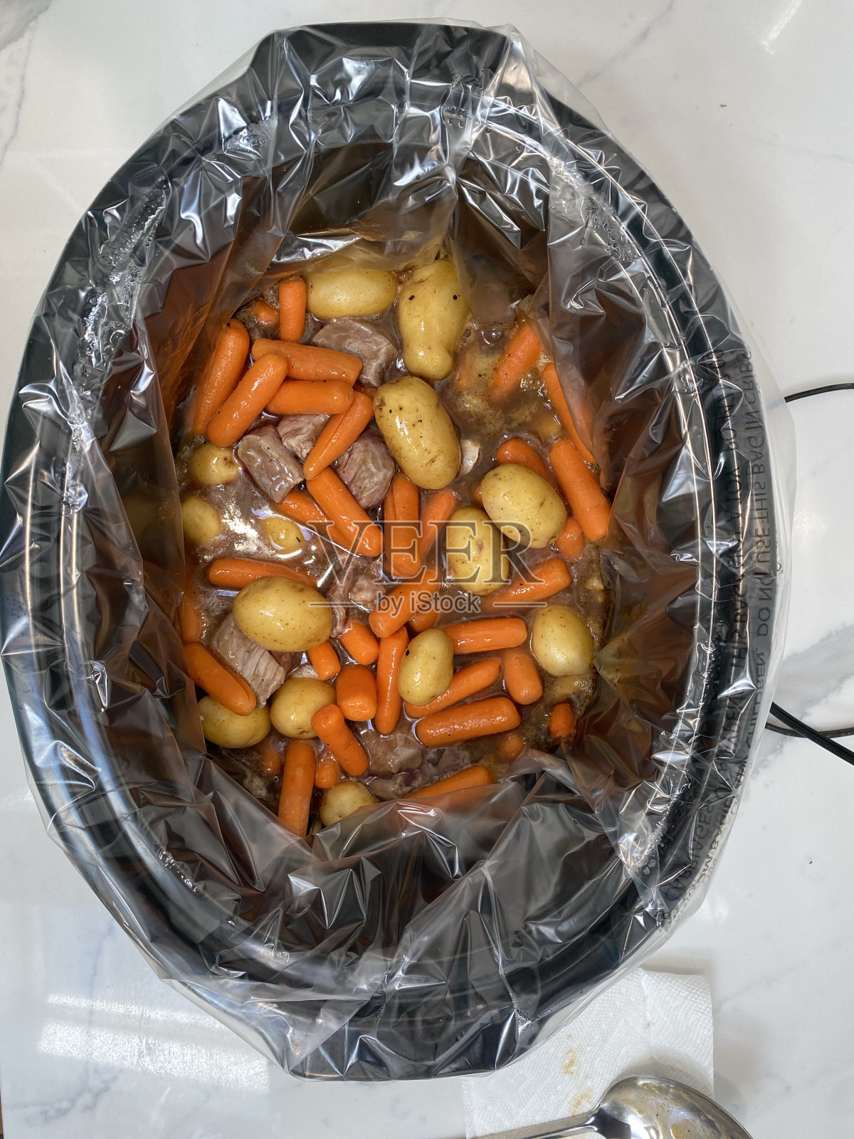 带袋炖牛肉照片摄影图片