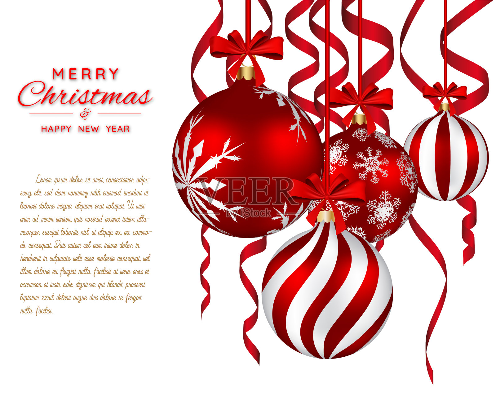 圣诞节的旗帜插画图片素材