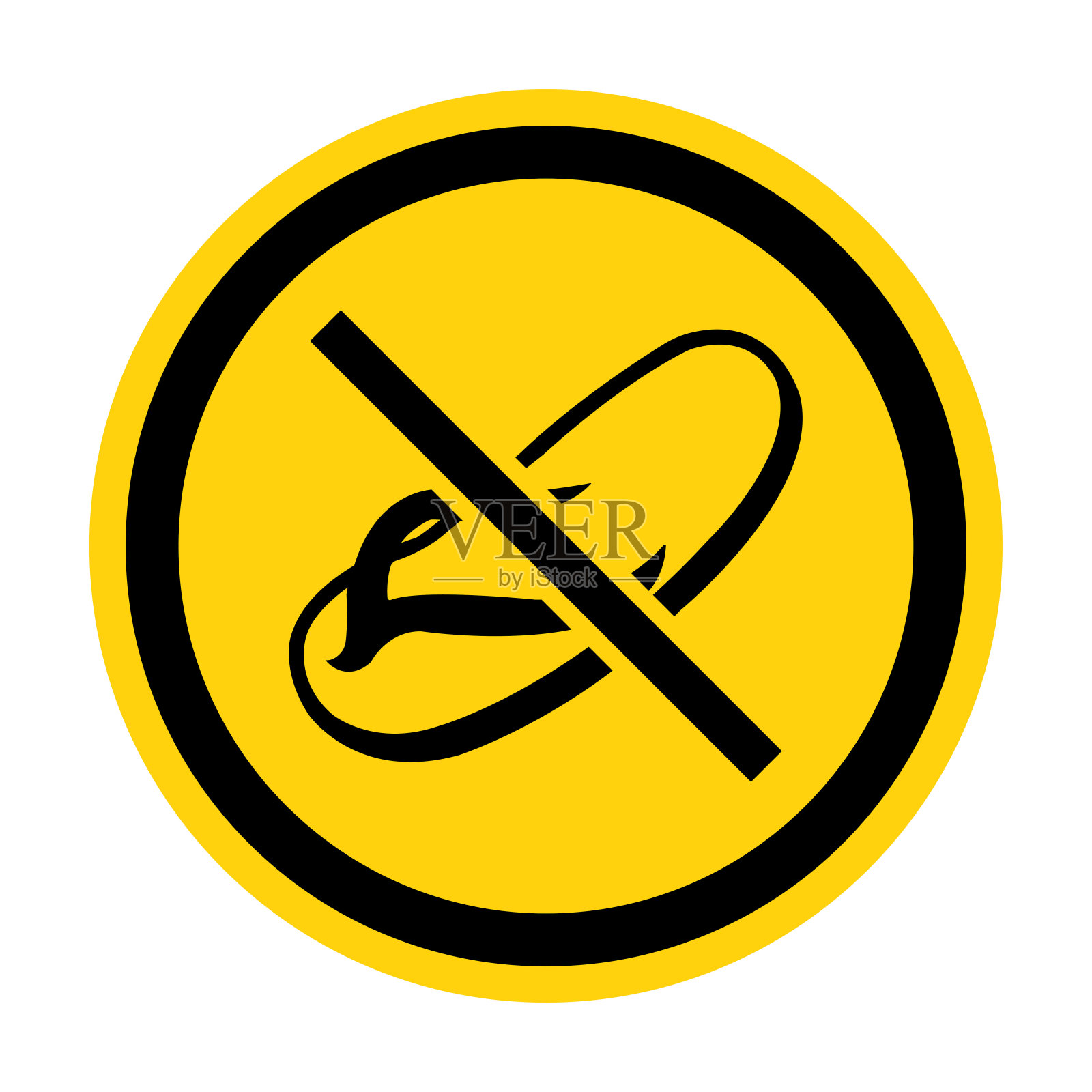 白底上不穿拖鞋设计元素图片