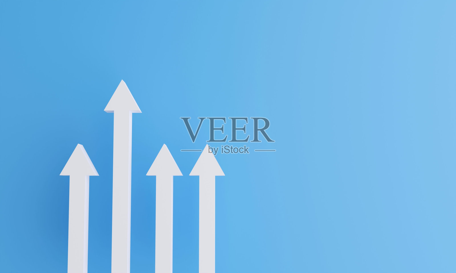 日益增长的箭头。融资的概念照片摄影图片