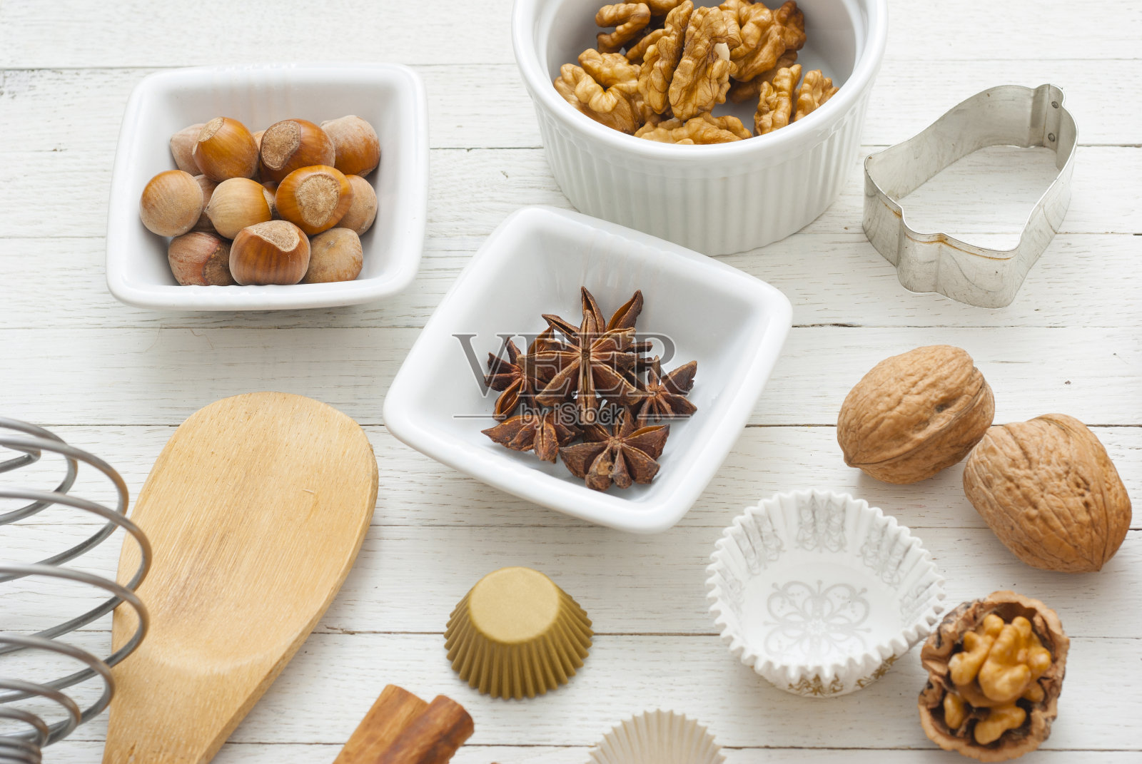 圣诞甜品配料照片摄影图片