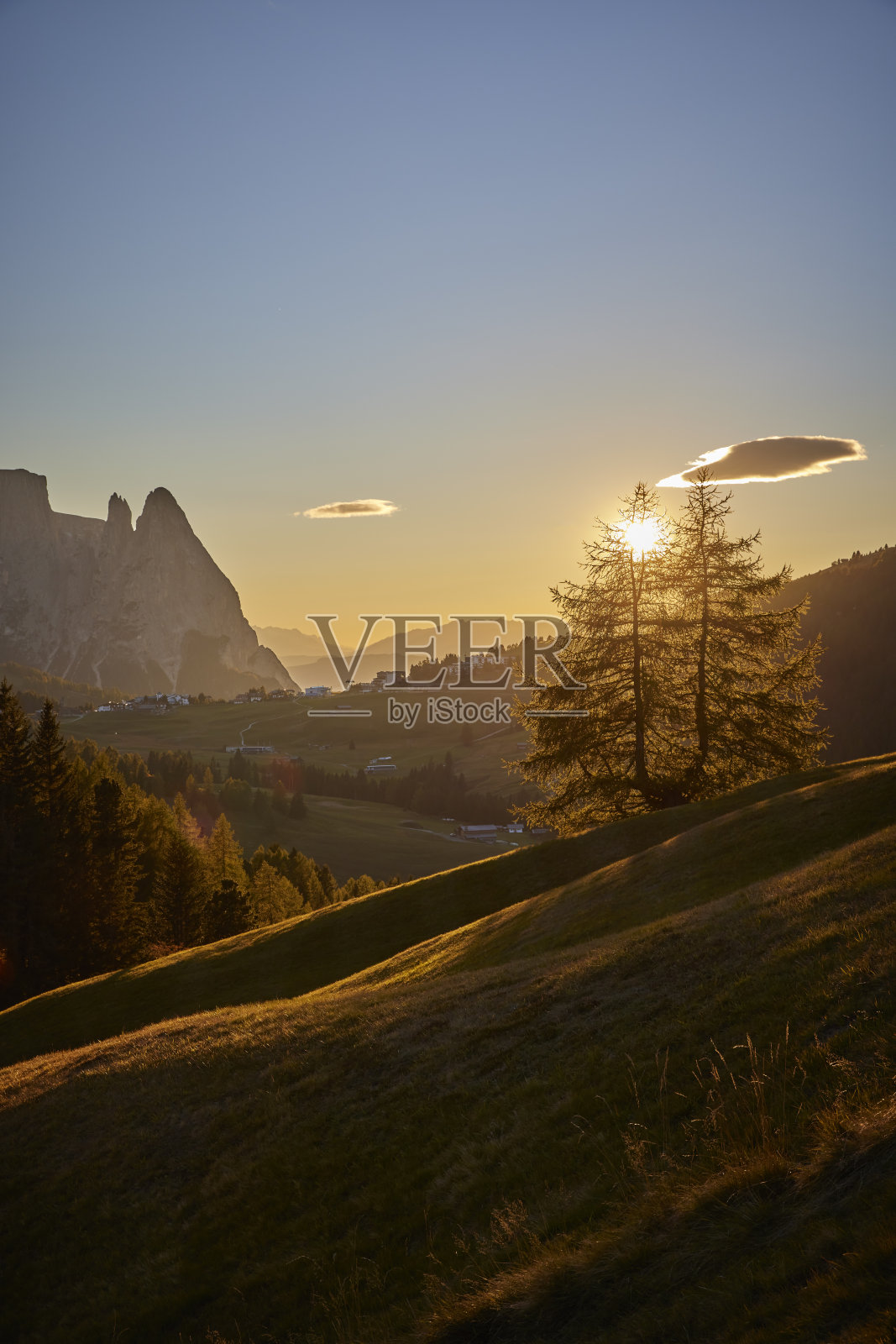 爱佩在色西,南泰罗尔,意大利照片摄影图片