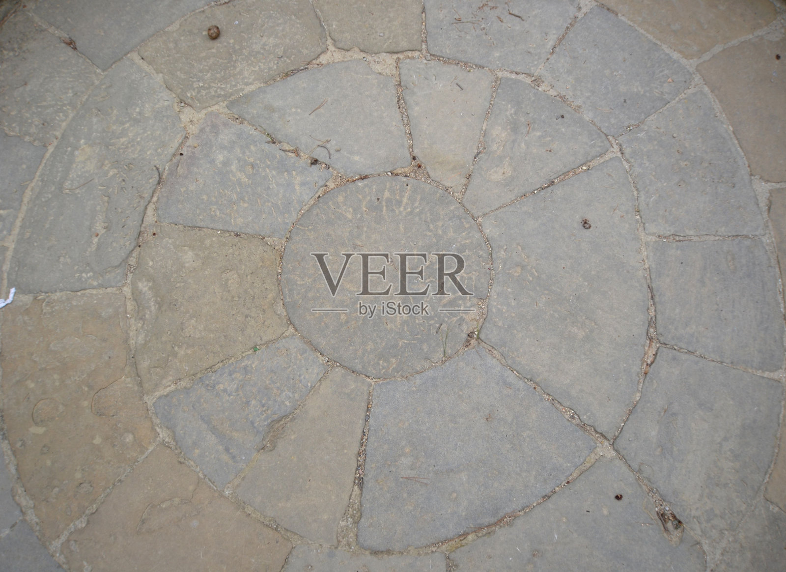 古老的圆形石头地板照片摄影图片