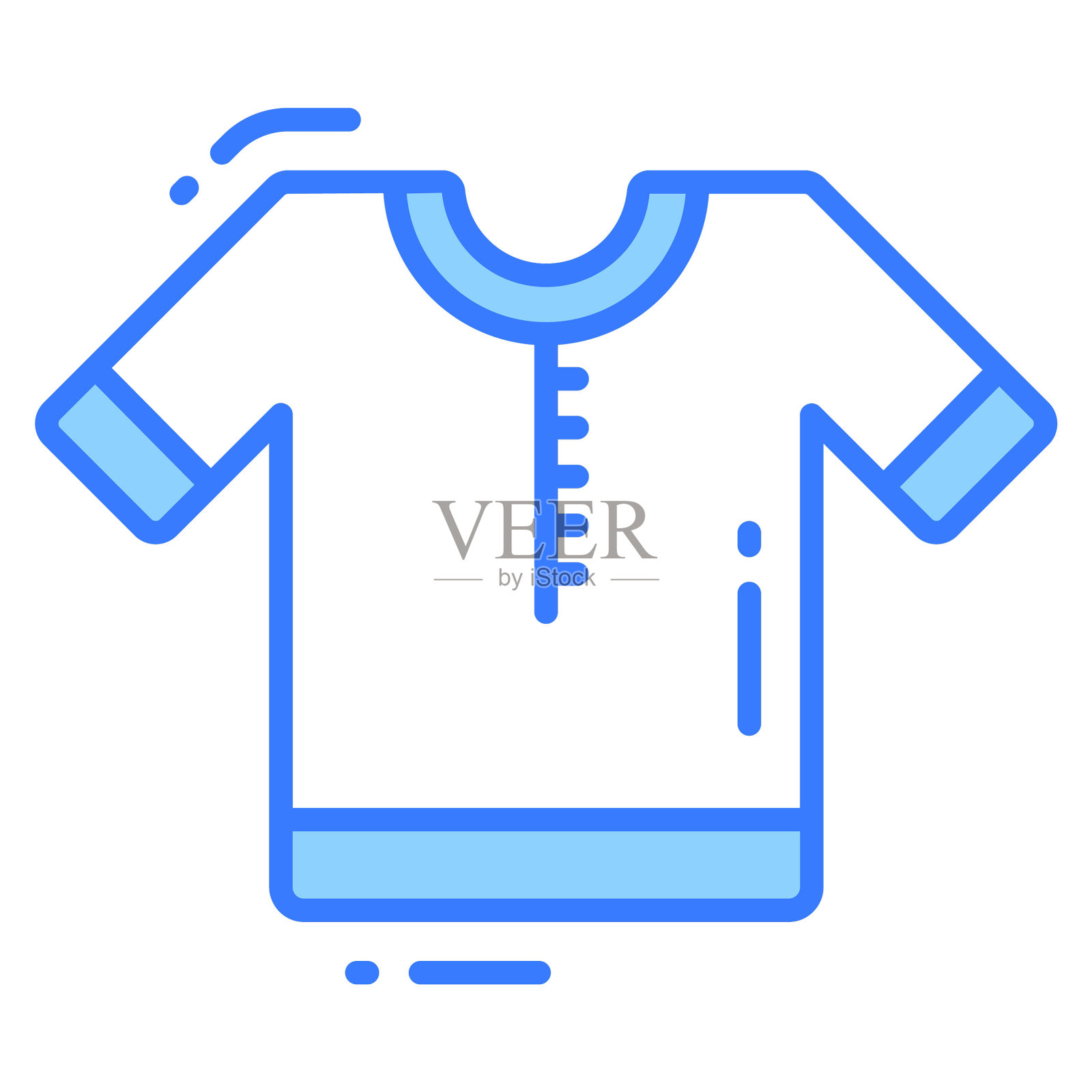 衬衫图标,时髦的风格,孤立的白色背景,股票矢量插图。插画图片素材