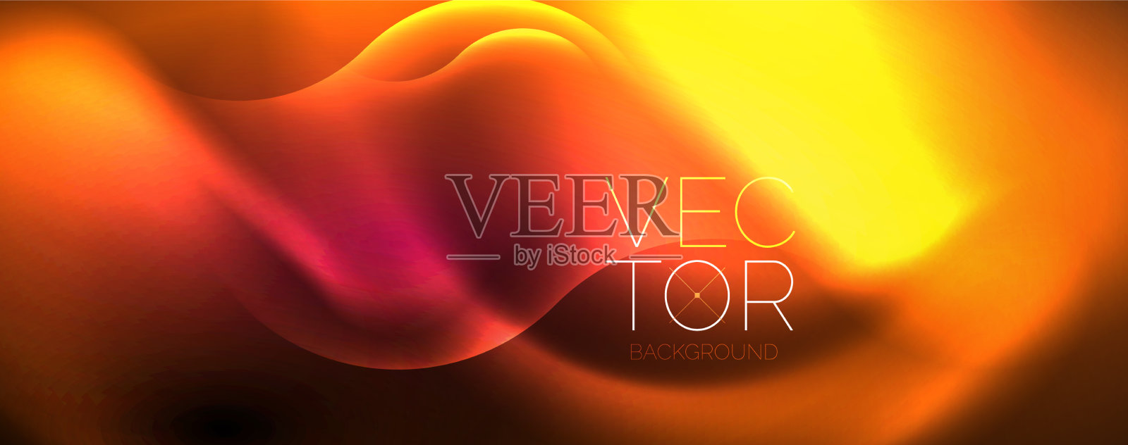 霓虹辉光波魔法能量空间光插画图片素材