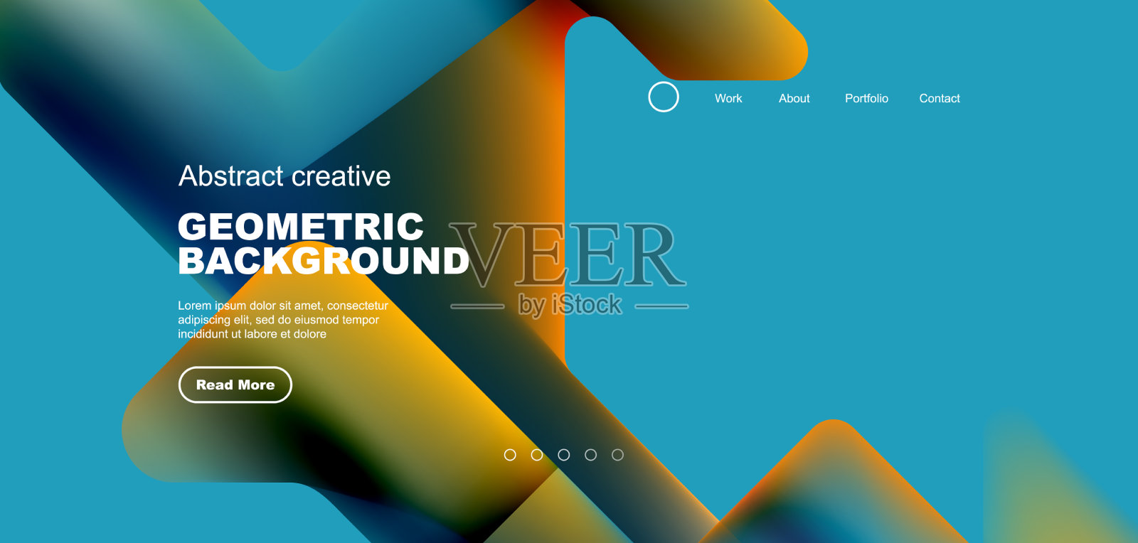 抽象的时髦几何图案海报用插画图片素材