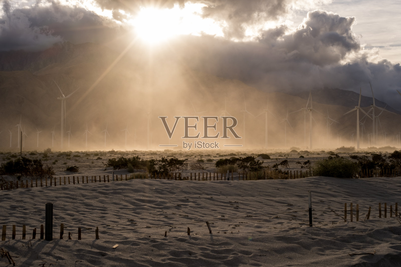 加州沙尘暴照片摄影图片