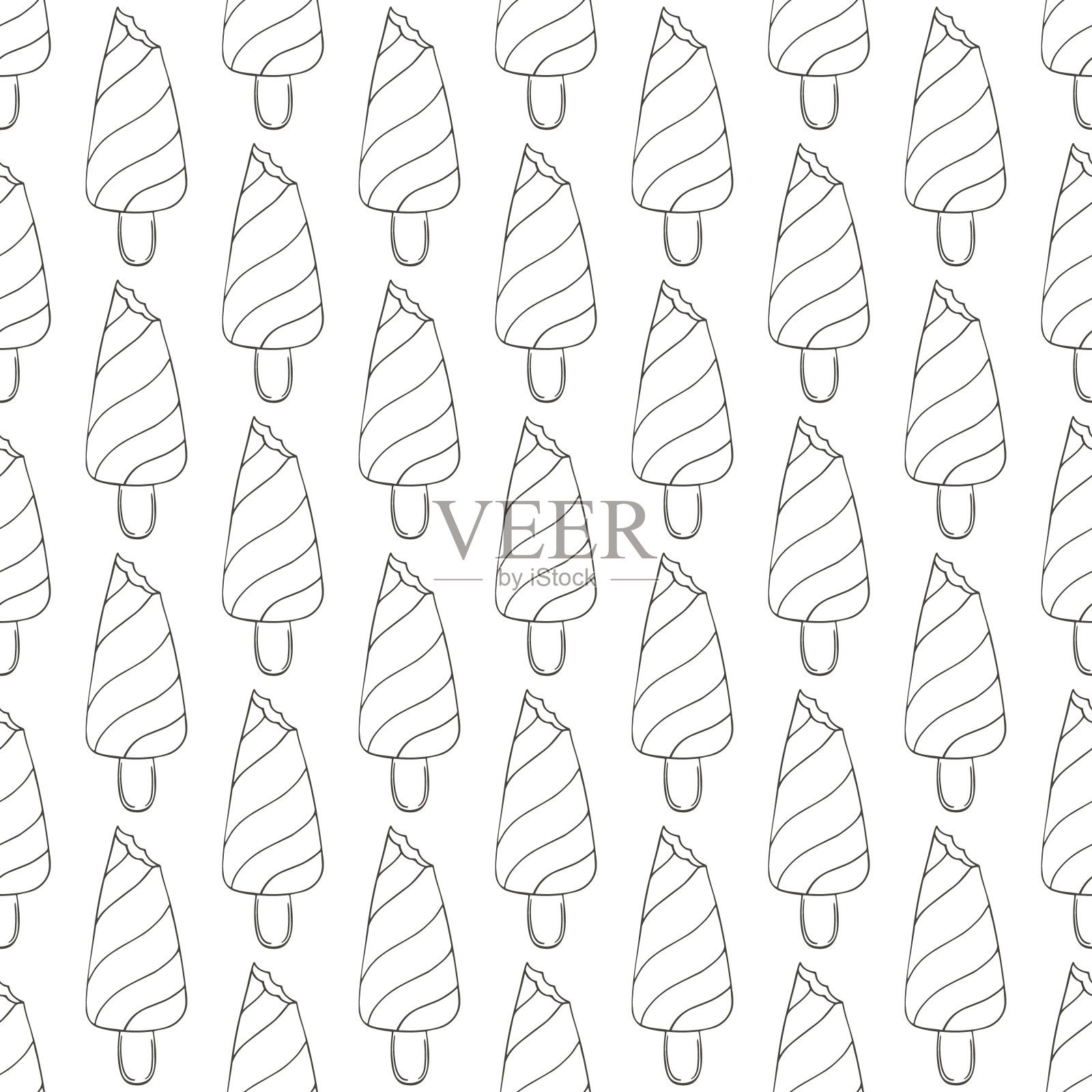 着色无缝图案。印花布设计,纺织品,织物,墙纸插画图片素材