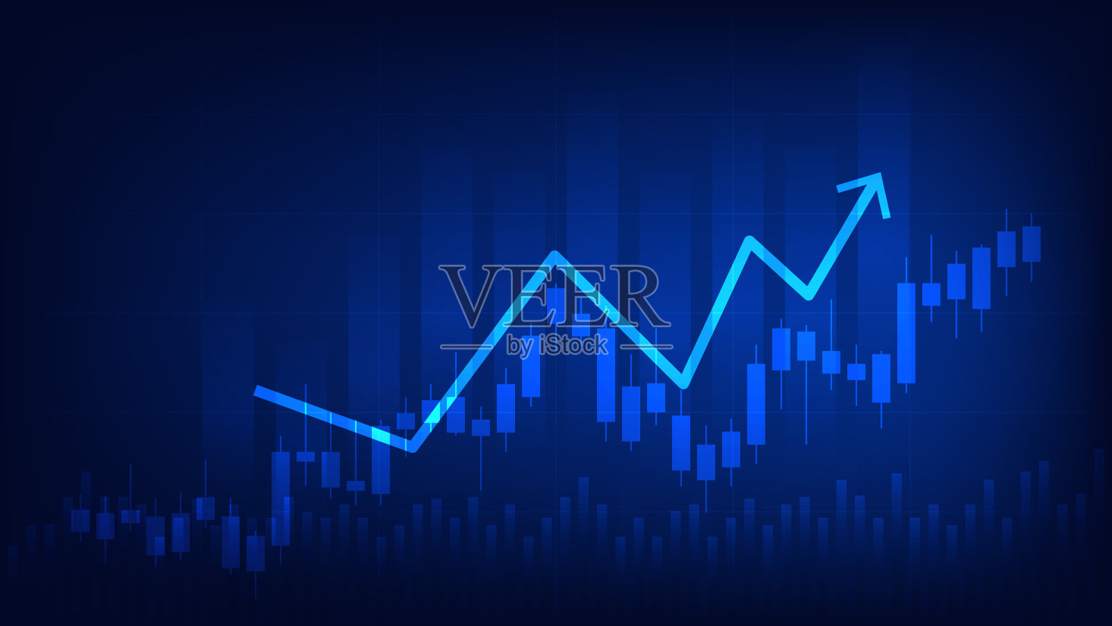 财务规划和企业利润效益管理背景插画图片素材