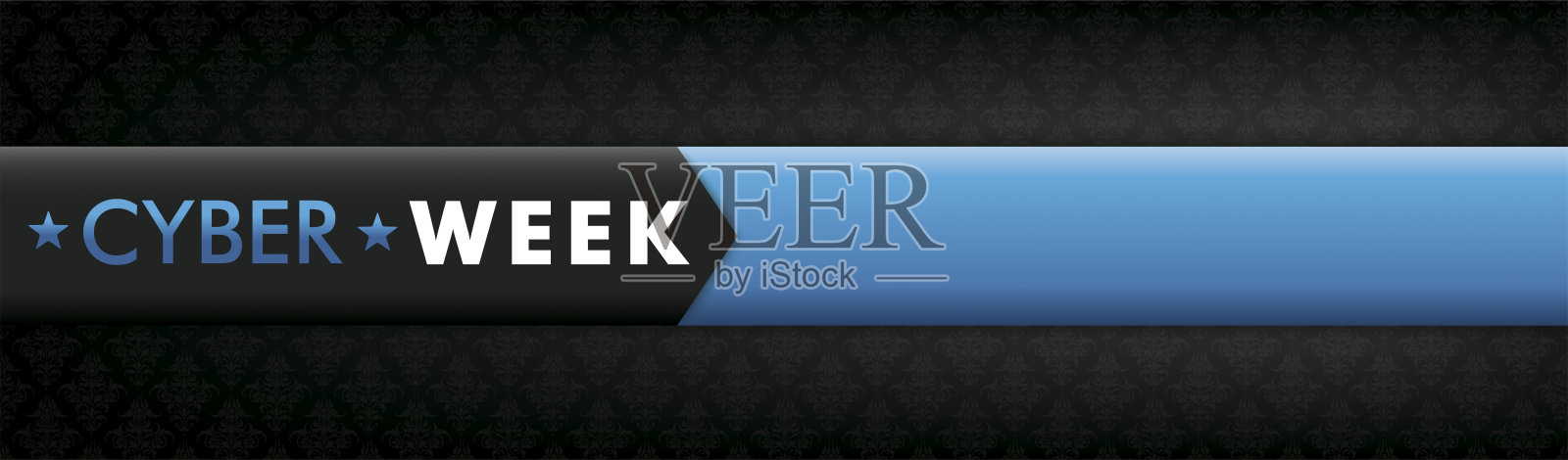 网络周长条banner插画图片素材