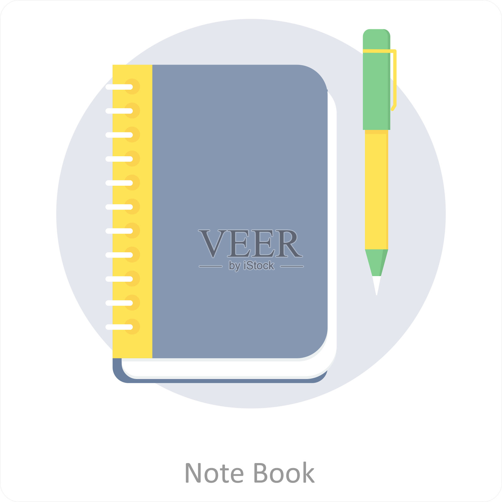 笔记本插画图片素材