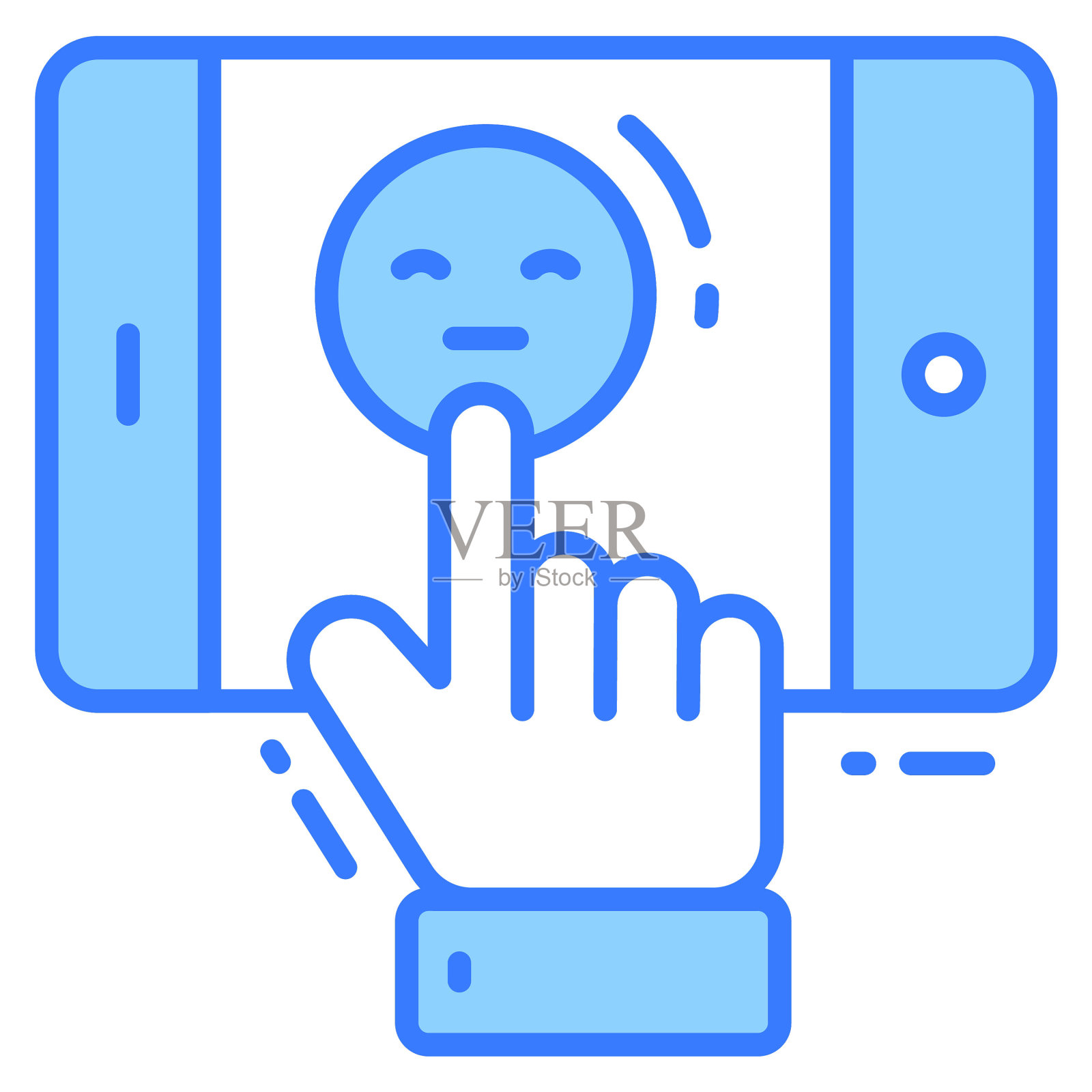 移动评级图标,调查和反馈,现代矢量插图图标素材