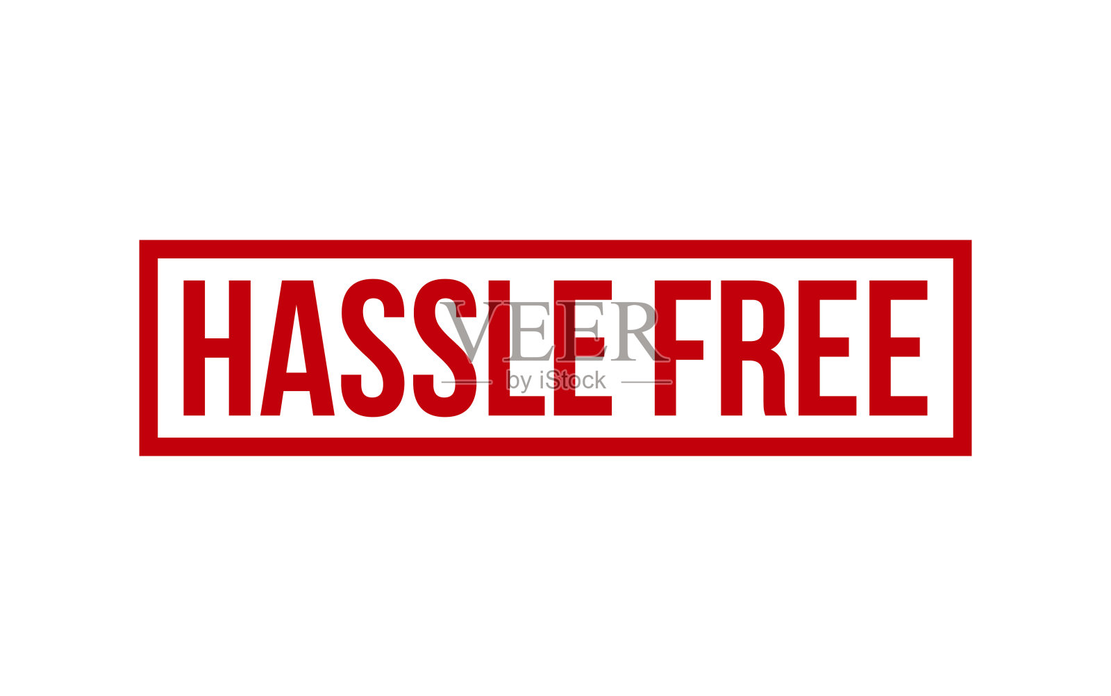 免去橡胶印章矢量插画图片素材